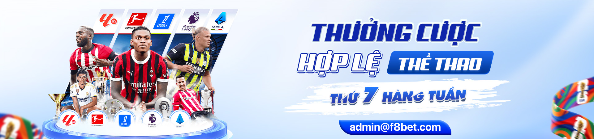 f8bet banner sự kiện hoàn cược thể thao